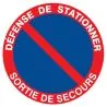 Panneau DEFENSE DE STATIONNER SORTIE D Taliaplast 624212