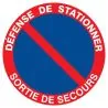 Panneau DEFENSE DE STATIONNER SORTIE D Taliaplast 627213