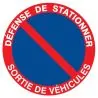 Panneau DEFENSE DE STATIONNER SORTIE D Taliaplast 624211