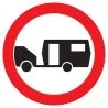 Panneau INTERDIT AUX CARAVANNES NORMAS Taliaplast 627290