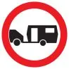 Panneau INTERDIT AUX CARAVANNES NORMAS Taliaplast 622290