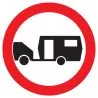 Panneau INTERDIT AUX CARAVANNES NORMAS Taliaplast 623290