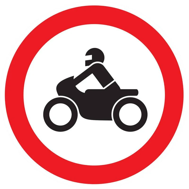 Panneau INTERDIT AUX MOTOS NORMASIGN D Taliaplast 624293