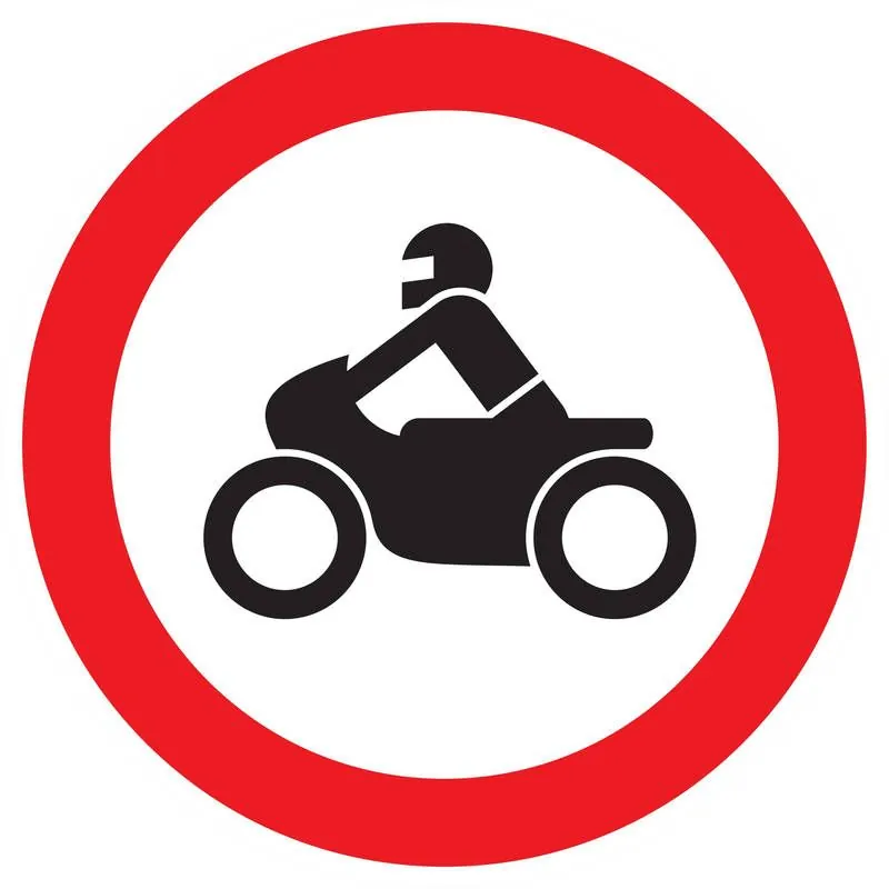 Panneau INTERDIT AUX MOTOS NORMASIGN D Taliaplast 622293