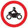 Panneau INTERDIT AUX MOTOS NORMASIGN D Taliaplast 622293