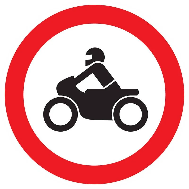 Panneau INTERDIT AUX MOTOS NORMASIGN D Taliaplast 623293