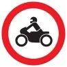 Panneau INTERDIT AUX MOTOS NORMASIGN D Taliaplast 623293