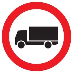 Panneau INTERDIT AUX POIDS LOURDS NORM Taliaplast 627284
