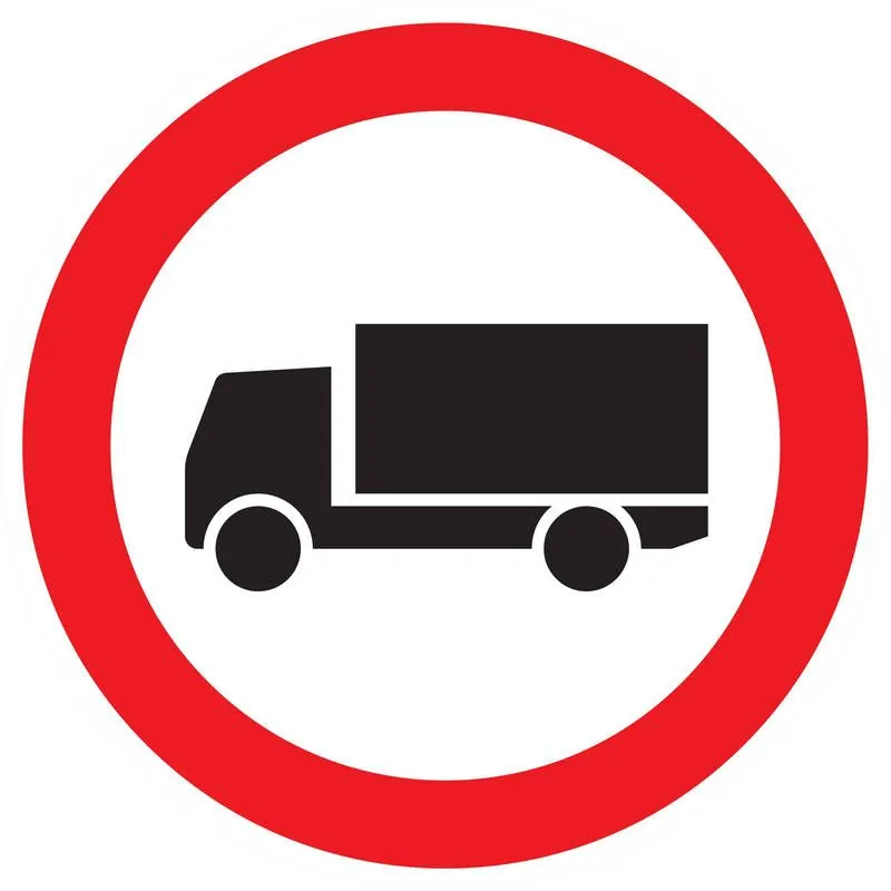 Panneau INTERDIT AUX POIDS LOURDS NORM Taliaplast 627284