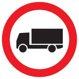 Panneau INTERDIT AUX POIDS LOURDS NORM Taliaplast 622284