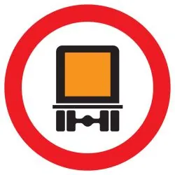 Panneau INTERDIT AUX TRANSPORTS DES MA Taliaplast 627285