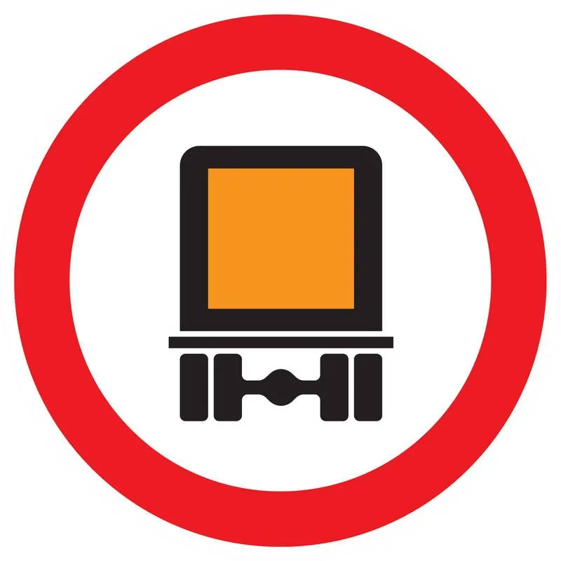 Panneau INTERDIT AUX TRANSPORTS DES MA Taliaplast 627285