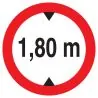 Panneau INTERD.VEHICULE +1.80M DE HAUT Taliaplast 627272