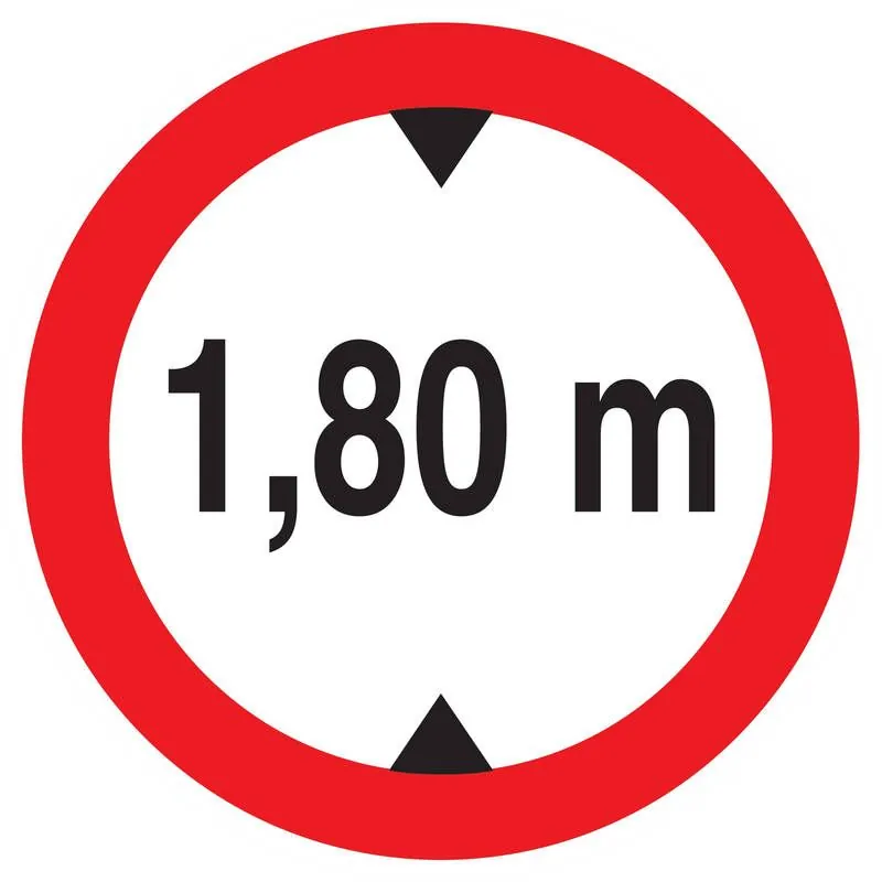 Panneau INTERD.VEHICULE +1.80M DE HAUT Taliaplast 623272