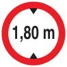 Panneau INTERD.VEHICULE +1.80M DE HAUT Taliaplast 623272