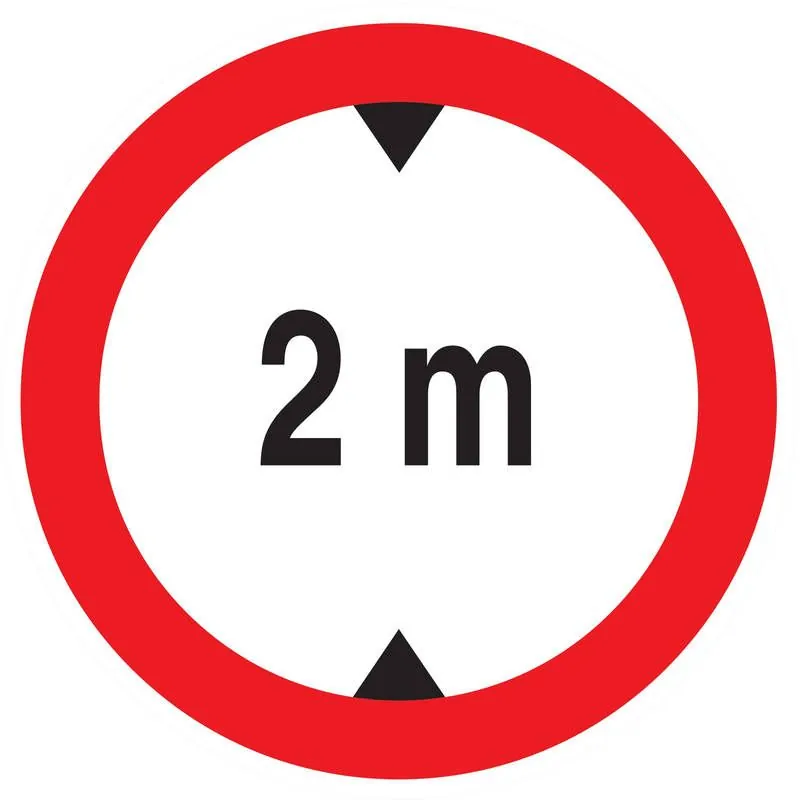 Panneau INTERD.VEHIC.DE +2.00M DE HAUT Taliaplast 624274