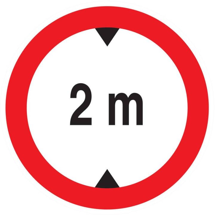 Panneau INTERD.VEHIC.DE +2.00M DE HAUT Taliaplast 624274