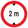 Panneau INTERD.VEHIC.DE +2.00M DE HAUT Taliaplast 624274
