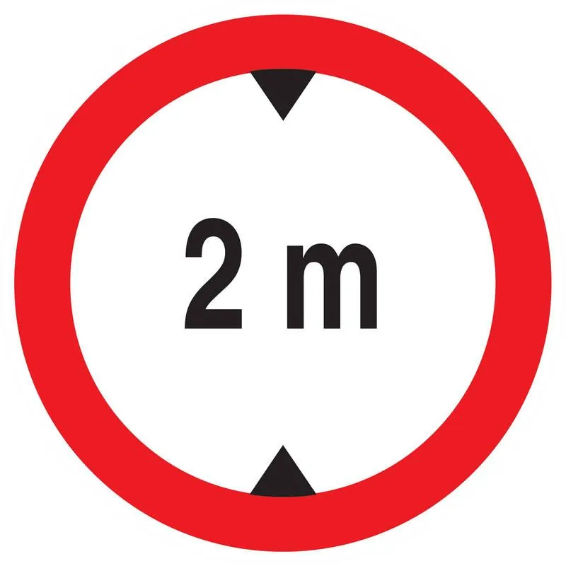 Panneau INTERD.VEHIC.DE +2.00M DE HAUT Taliaplast 627274