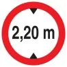 Panneau INTERD.VEHIC.DE +2.20M DE HAUT Taliaplast 627275