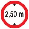 Panneau INTERD.VEHIC.DE +2.50M DE HAUT Taliaplast 623276