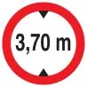 Panneau INTERD.VEHIC.DE +3.70M DE HAUT Taliaplast 627278