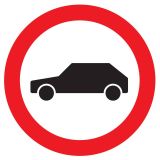 Panneau INTERDIT AUX VEHICULES NORMASI Taliaplast 624297