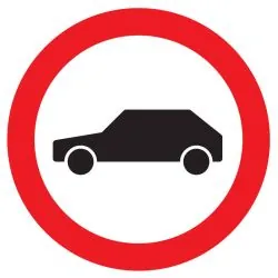 Panneau INTERDIT AUX VEHICULES NORMASI Taliaplast 624297