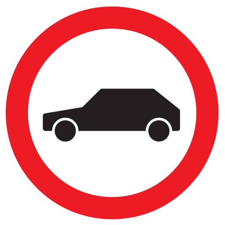 Panneau INTERDIT AUX VEHICULES NORMASI Taliaplast 624297