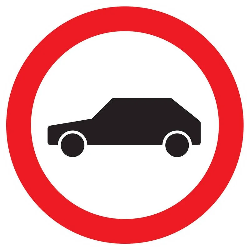 Panneau INTERDIT AUX VEHICULES NORMASI Taliaplast 623297