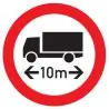 Panneau INTERD.VEHICULE +10M DE LONG N Taliaplast 624289