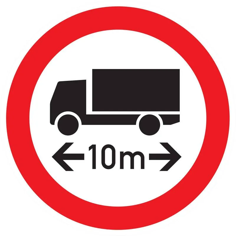 Panneau INTERD.VEHICULE +10M DE LONG N Taliaplast 622289
