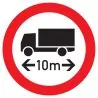 Panneau INTERD.VEHICULE +10M DE LONG N Taliaplast 622289