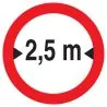 Panneau INTERD.VEHICULE +2.5M DE LARGE Taliaplast 623279