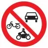 Panneau INTERDIT VEHICULES MOTORISES N Taliaplast 624296