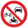 Panneau INTERDIT VEHICULES MOTORISES N Taliaplast 627296