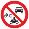 Panneau INTERDIT VEHICULES MOTORISES N Taliaplast 622296