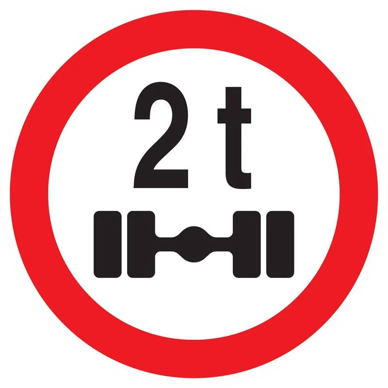 Panneau INTERDIT AUX VEHICULES PESANT Taliaplast 627288