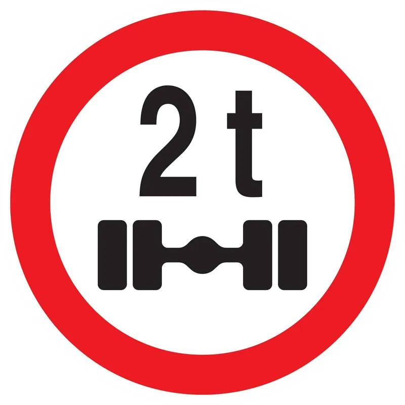 Panneau INTERDIT AUX VEHICULES PESANT Taliaplast 622288