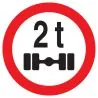 Panneau INTERDIT AUX VEHICULES PESANT Taliaplast 622288