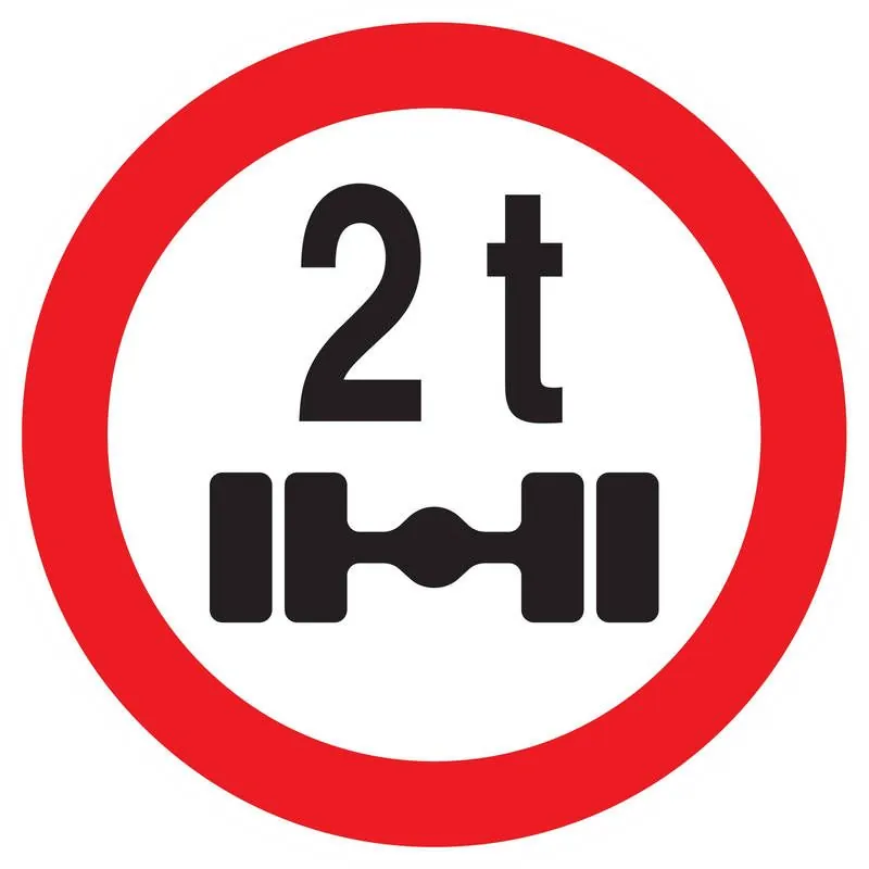 Panneau INTERDIT AUX VEHICULES PESANT Taliaplast 623288