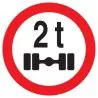 Panneau INTERDIT AUX VEHICULES PESANT Taliaplast 623288