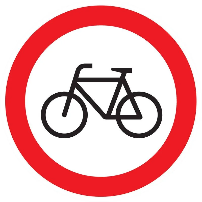 Panneau INTERDIT AUX VELOS NORMASIGN D Taliaplast 624298