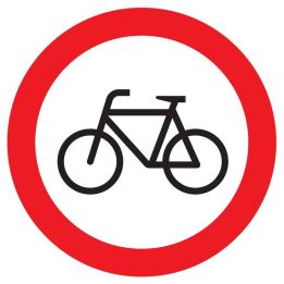 Panneau INTERDIT AUX VELOS NORMASIGN D Taliaplast 627298