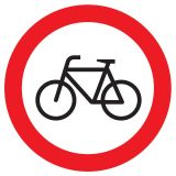 Panneau INTERDIT AUX VELOS NORMASIGN D Taliaplast 627298