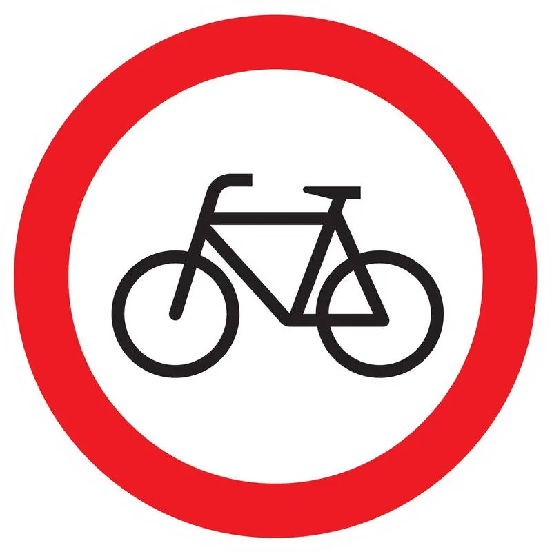 Panneau INTERDIT AUX VELOS NORMASIGN D Taliaplast 627298