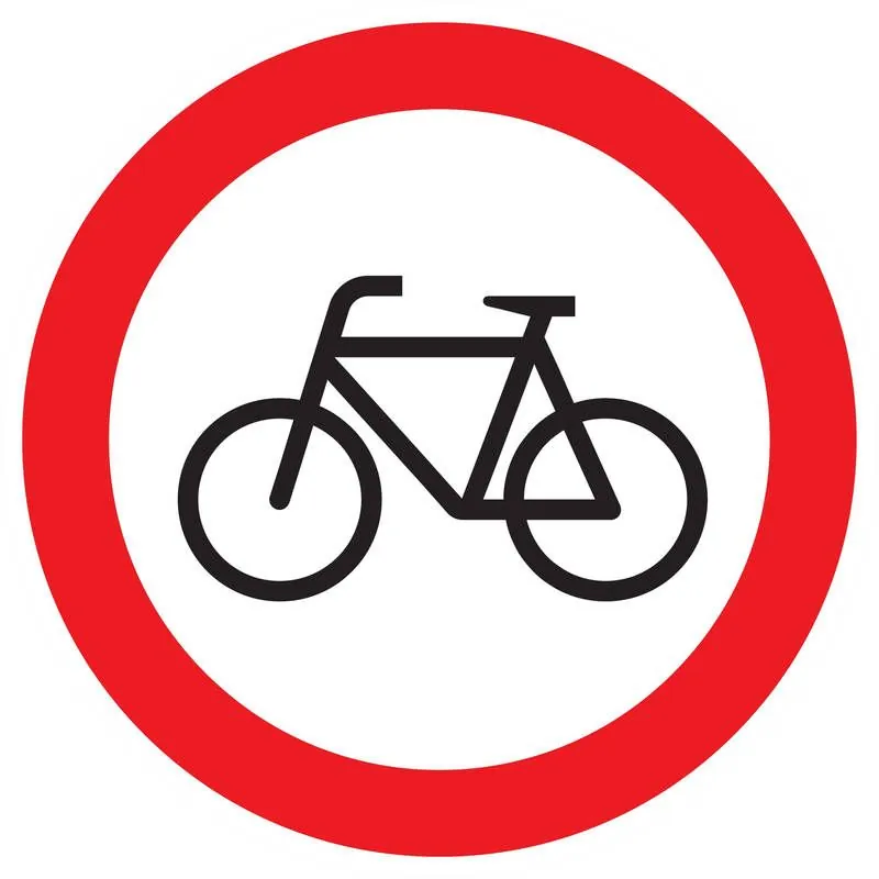Panneau INTERDIT AUX VELOS NORMASIGN D Taliaplast 622298