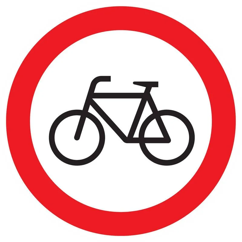 Panneau INTERDIT AUX VELOS NORMASIGN D Taliaplast 623298