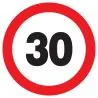 Panneau INTERDIT DE ROULER A +30 KM/H Taliaplast 627262