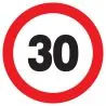 Panneau INTERDIT DE ROULER A +30 KM/H Taliaplast 622262